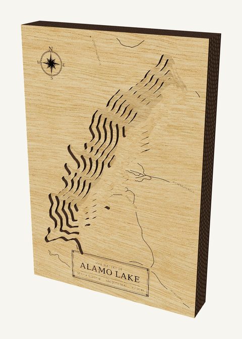 Alamo Lake wood map