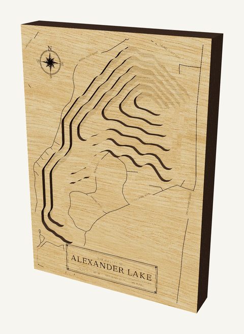 Alexander Lake wood map