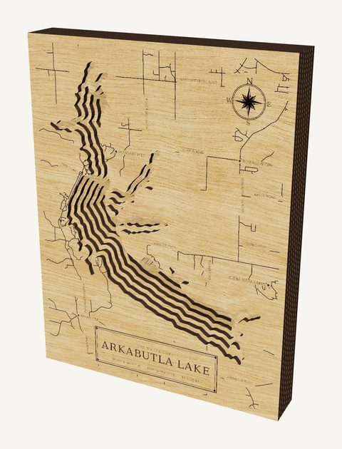 Arkabutla Lake wood map