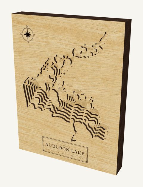 Audubon Lake wood map