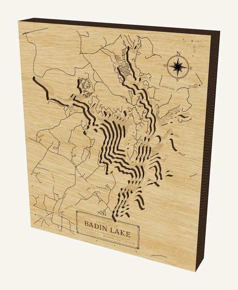 Badin Lake wood map