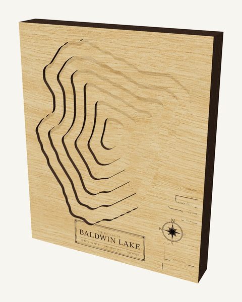 Baldwin Lake wood map