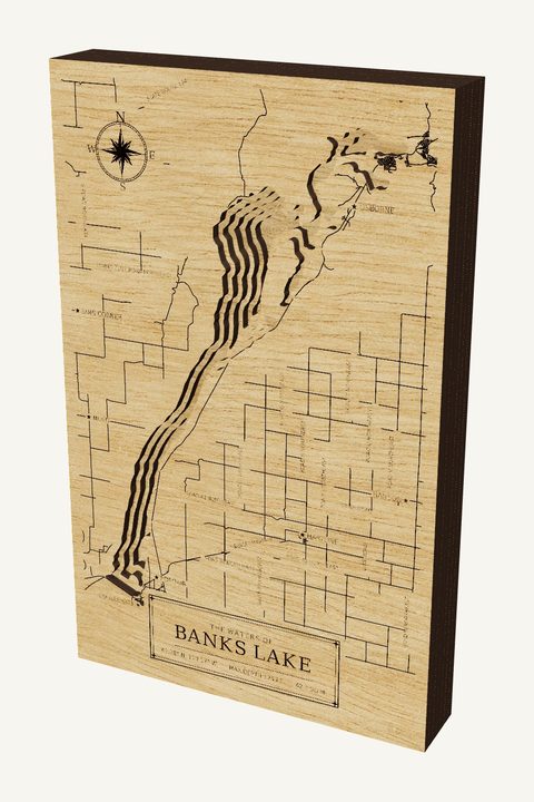 Banks Lake wood map