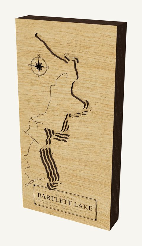 Bartlett Lake wood map