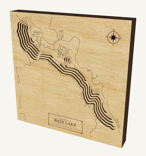 Bass Lake wood map
