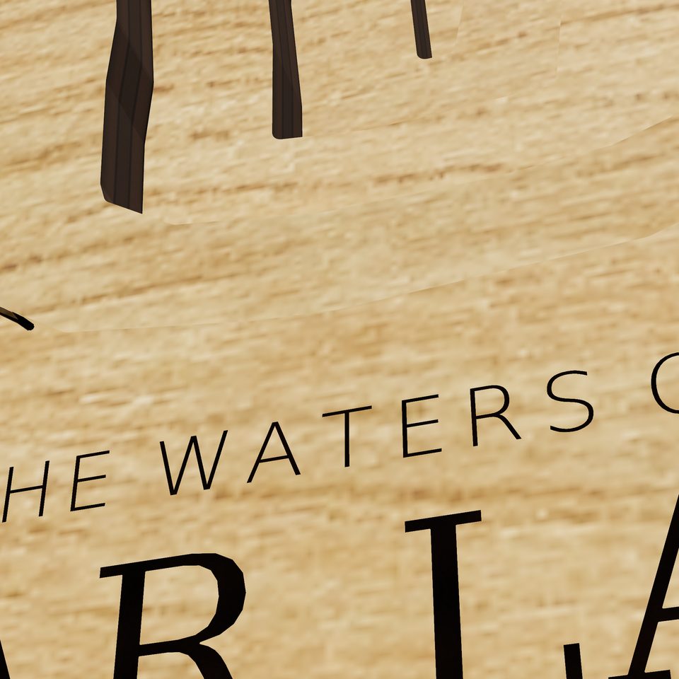 Bear Lake 3D wood map, title view