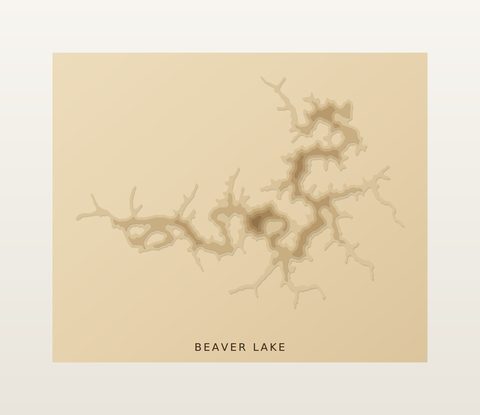 Beaver Lake wood map