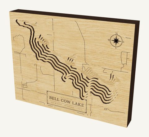 Bell Cow Lake wood map