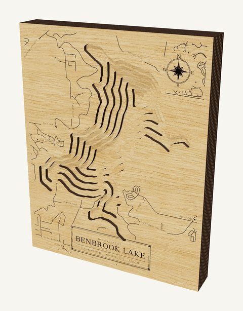 Benbrook Lake wood map