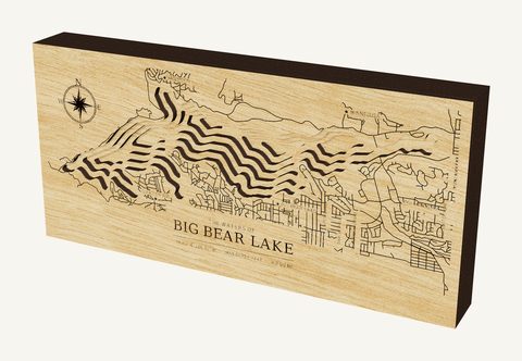 Big Bear Lake wood map