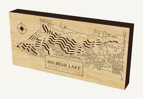 Big Bear Lake wood map