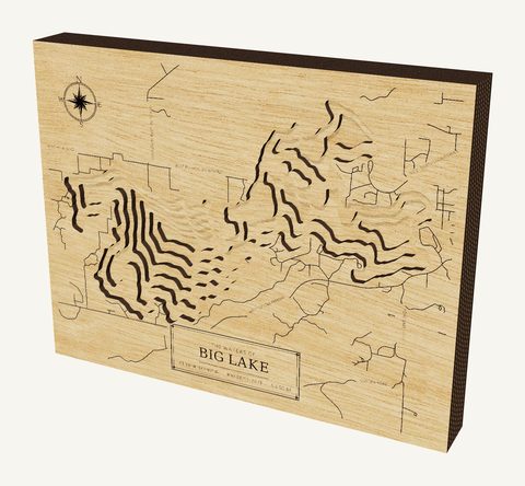 Big Lake wood map