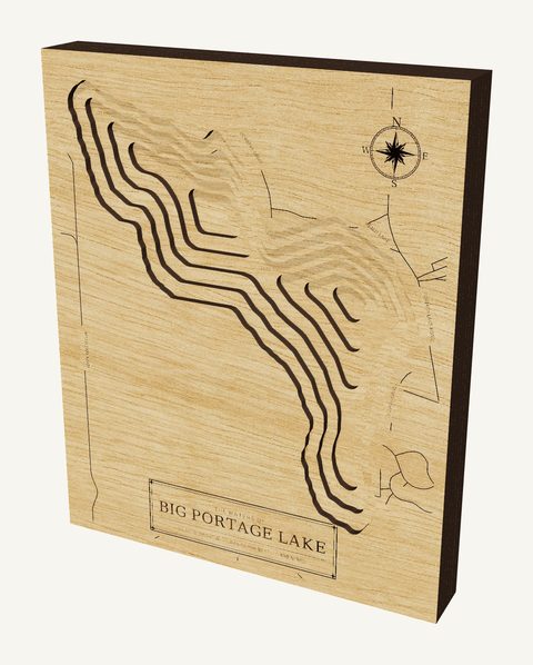 Big Portage Lake wood map