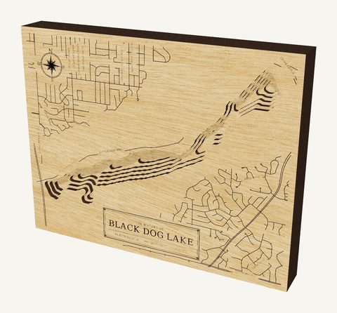 Black Dog Lake wood map
