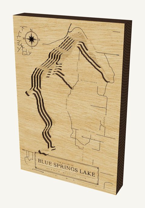 Blue Springs Lake wood map