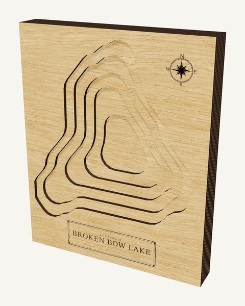 Broken Bow Lake wood map