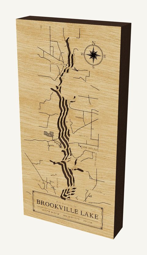 Brookville Lake wood map