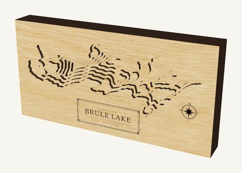 Brule Lake wood map