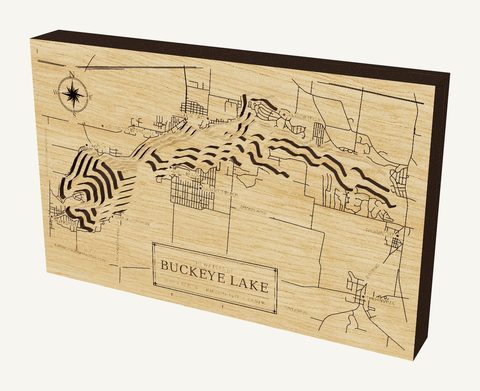 Buckeye Lake wood map