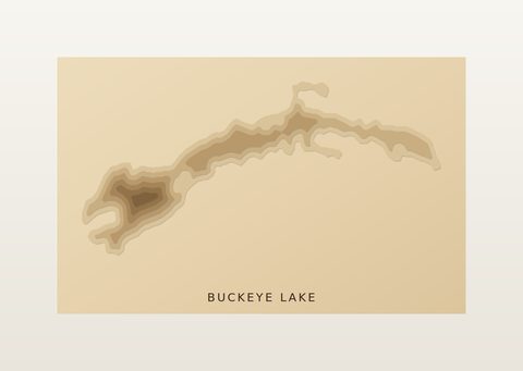 Buckeye Lake wood map