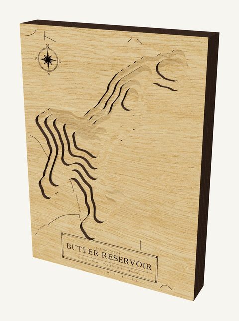 Butler Reservoir wood map