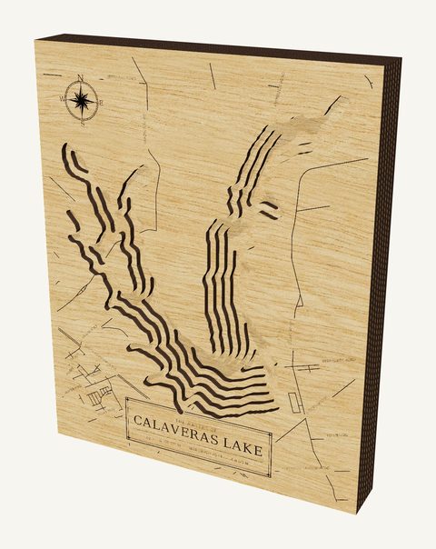 Calaveras Lake wood map