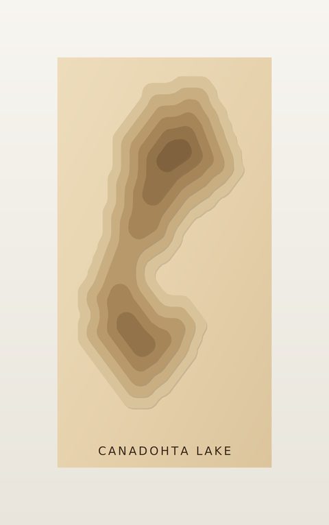 Canadohta Lake wood map