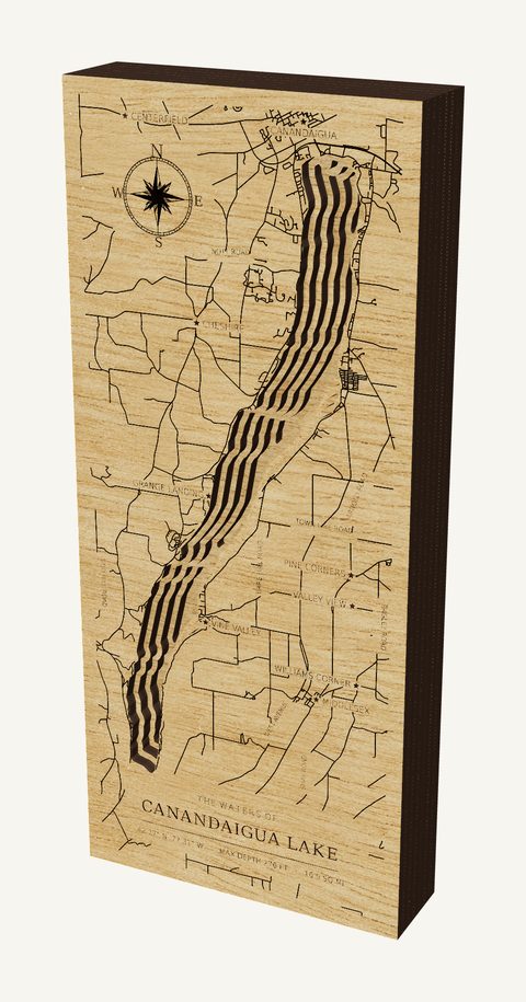 Canandaigua Lake wood map