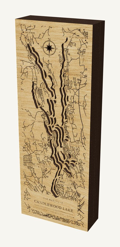 Candlewood Lake wood map
