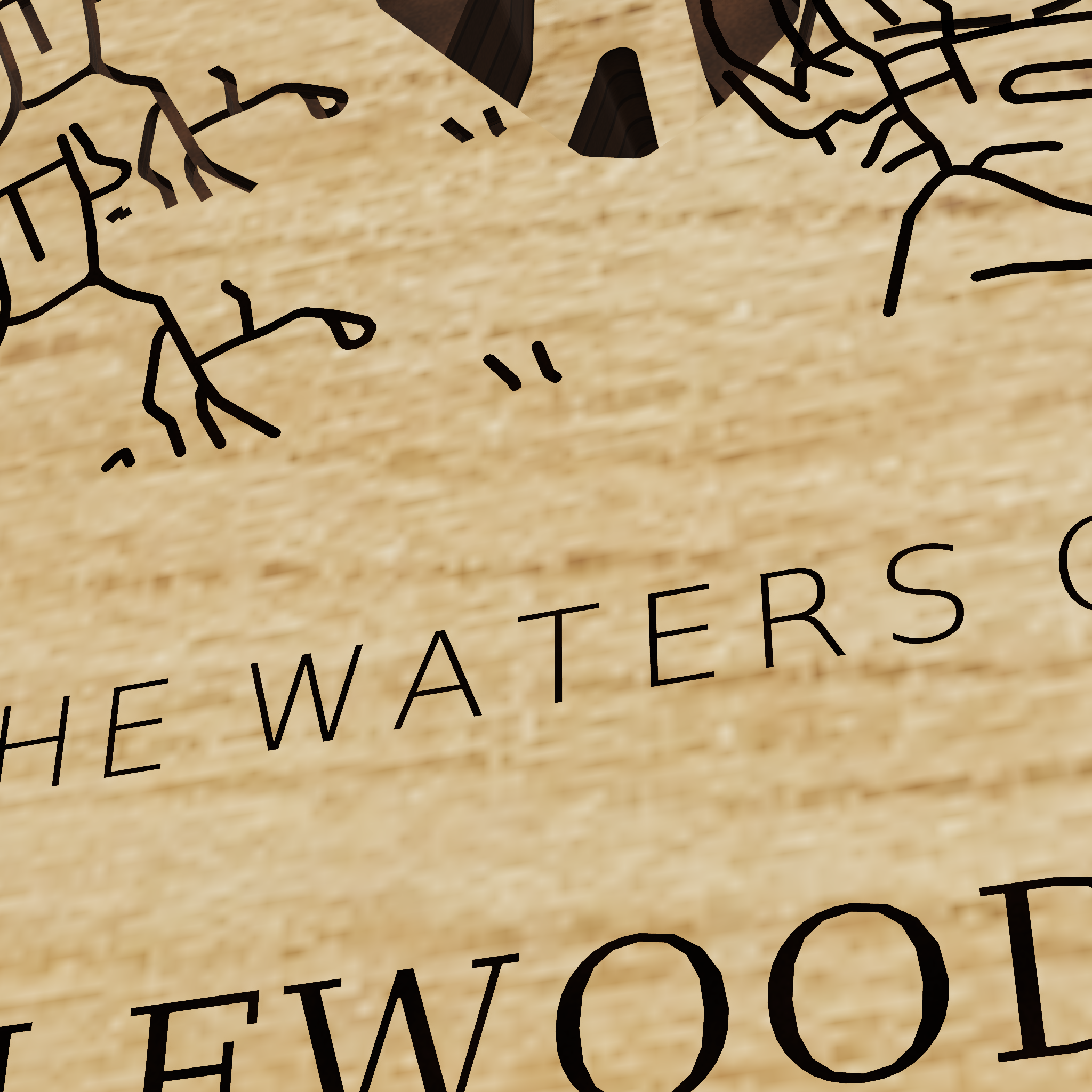 Candlewood Lake map, title view