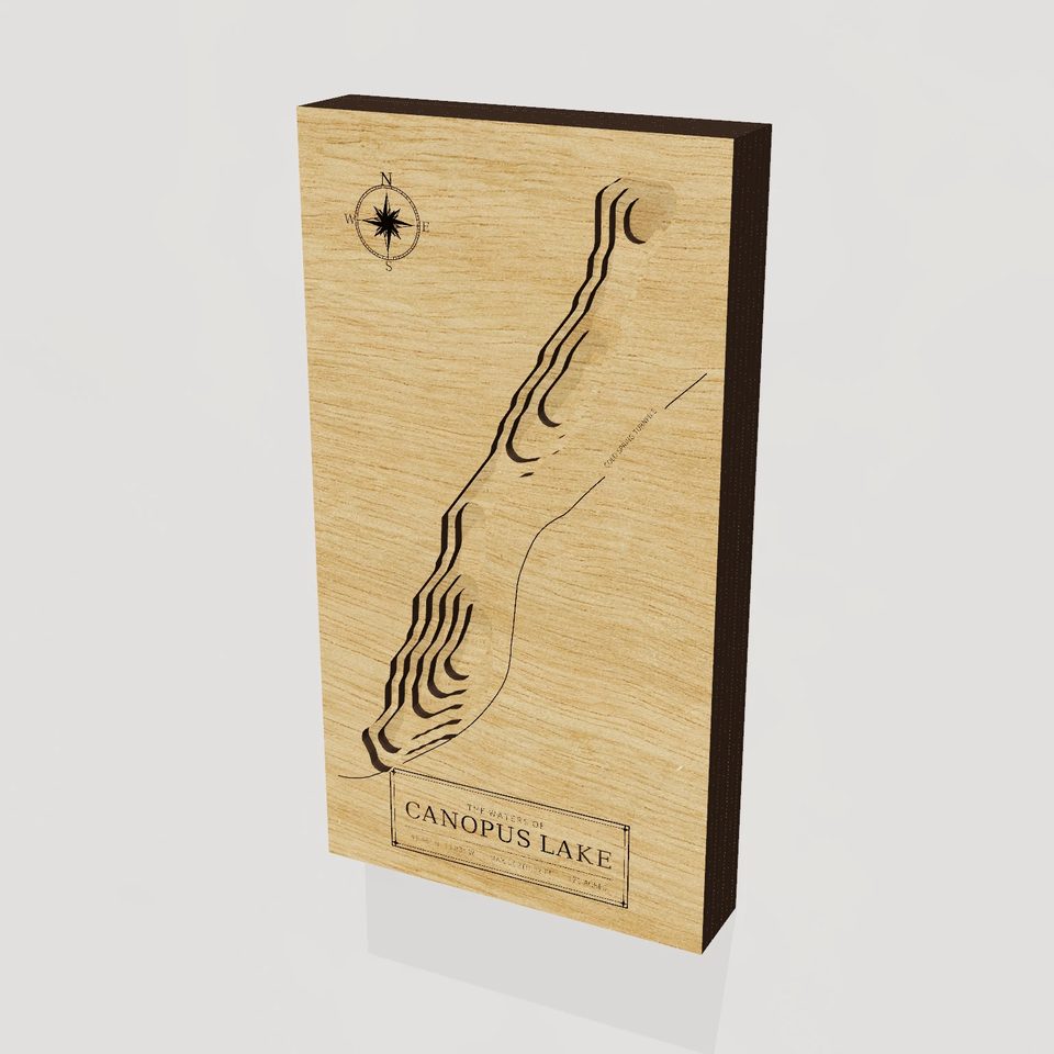 Canopus Lake 3D wood map, hero view