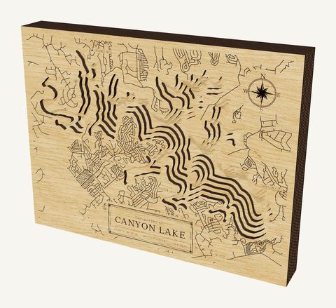 Canyon Lake wood map