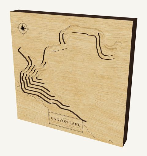 Canyon Lake wood map