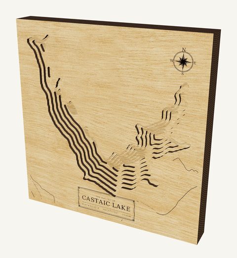 Castaic Lake wood map