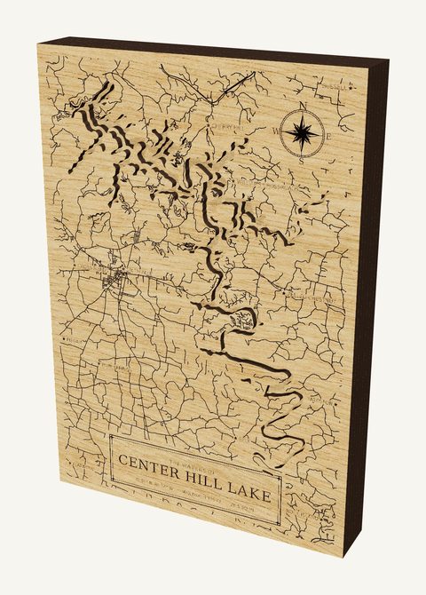 Center Hill Lake wood map