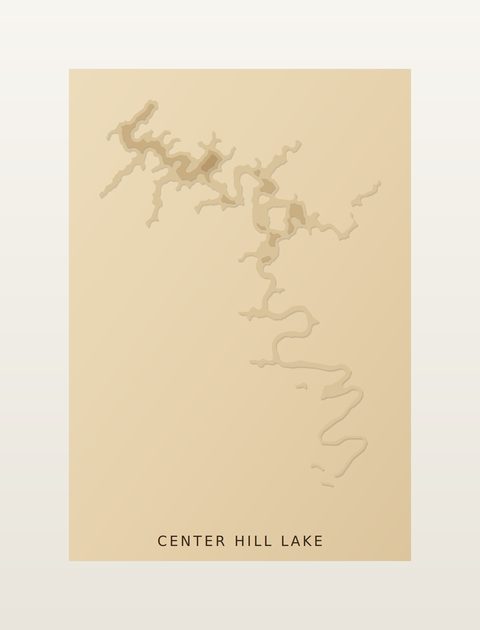 Center Hill Lake wood map