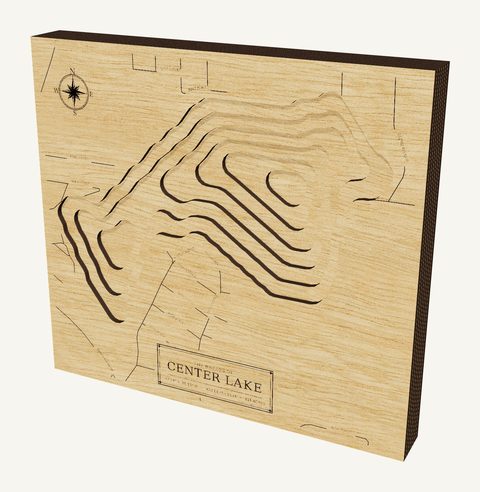 Center Lake wood map