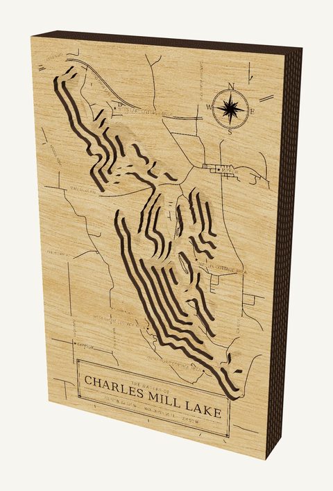 Charles Mill Lake wood map