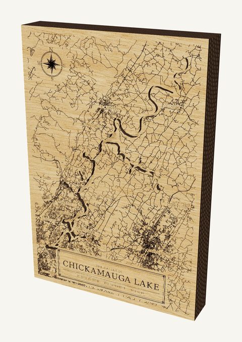 Chickamauga Lake wood map