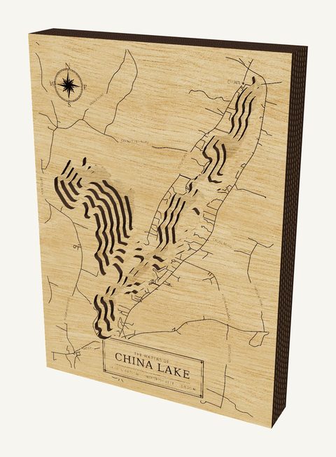 China Lake wood map
