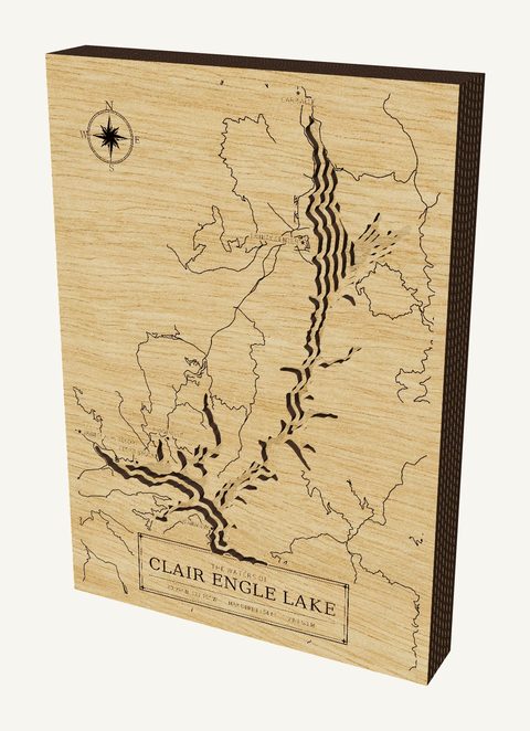 Clair Engle Lake wood map