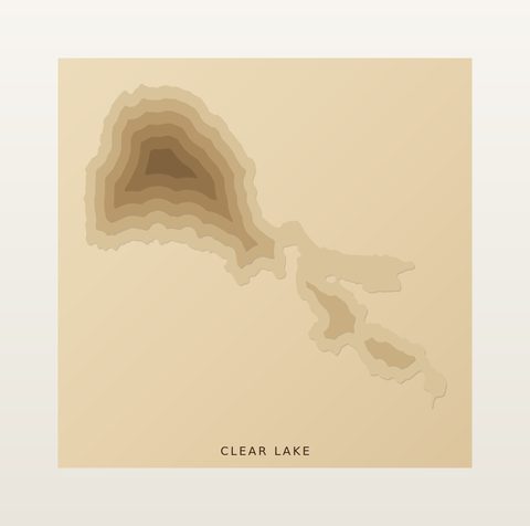 Clear Lake wood map