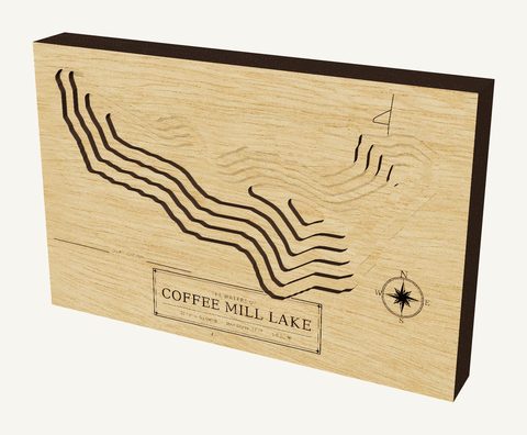 Coffee Mill Lake wood map