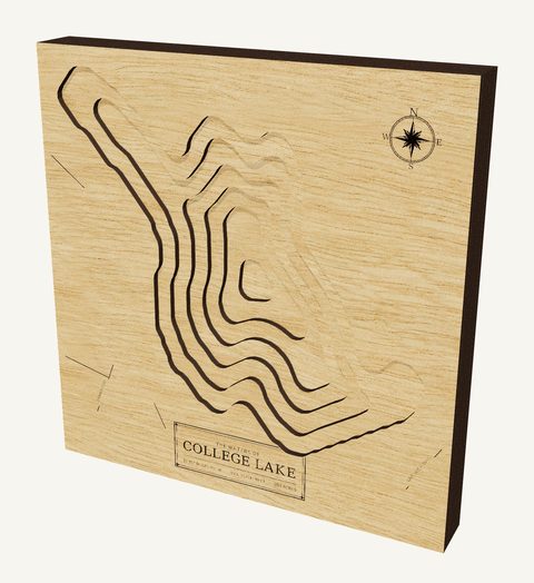 College Lake wood map