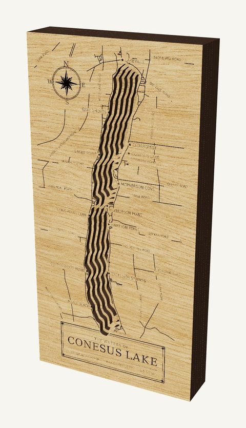 Conesus Lake wood map