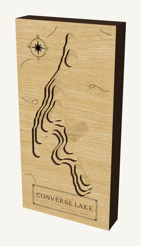 Converse Lake wood map