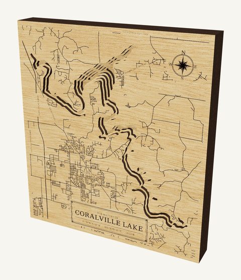 Coralville Lake wood map