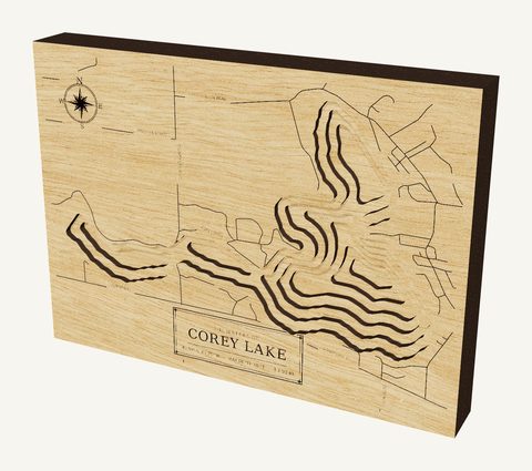 Corey Lake wood map