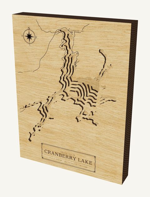 Cranberry Lake wood map