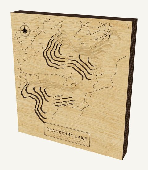 Cranberry Lake wood map